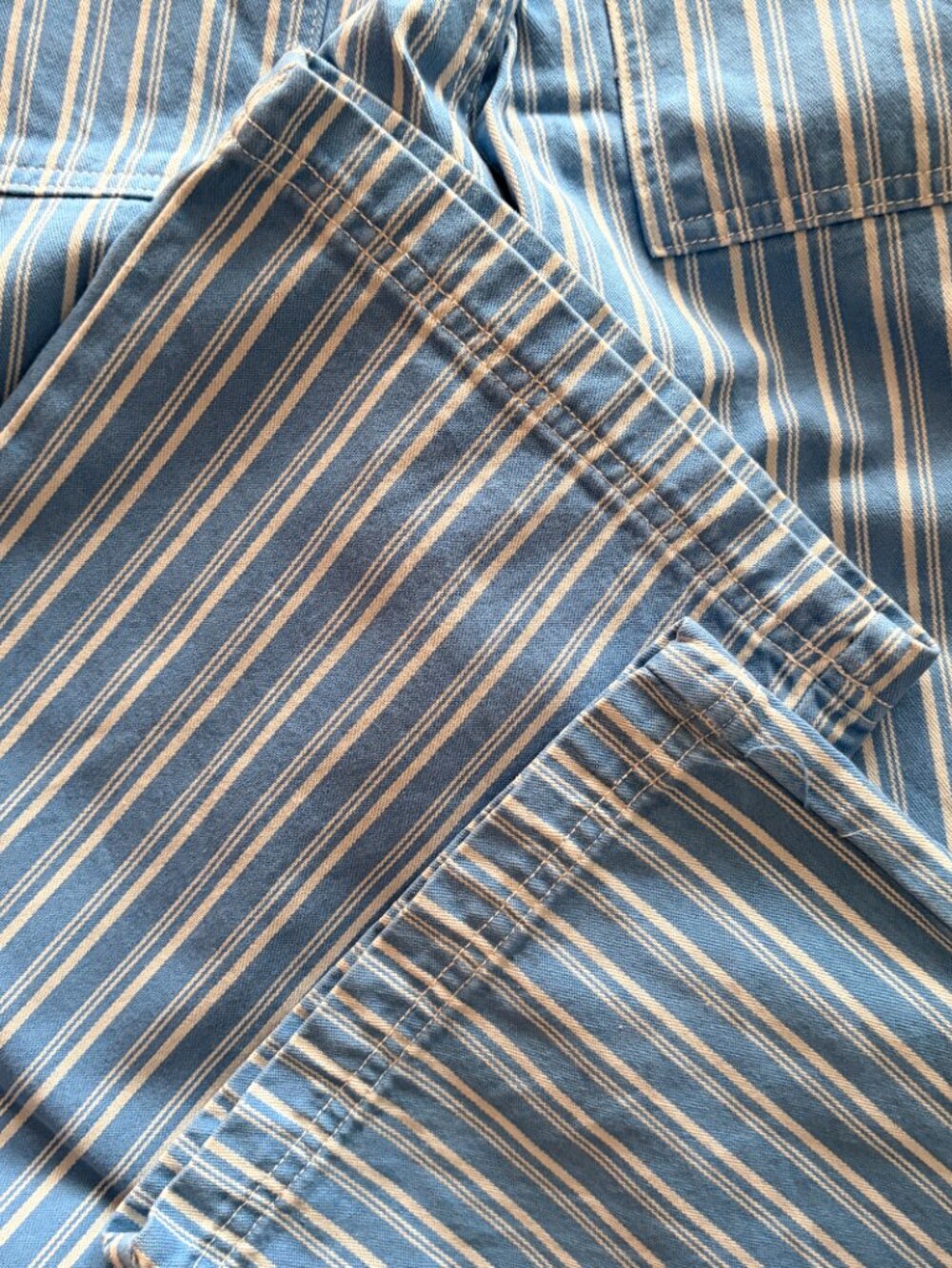 Big Bud Press / Work Pants / Size L / Limited Run Turquoise + White Stripe 💦 🌊 - Picture 10 of 10